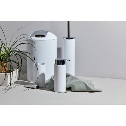 WENKO 24077800 - Sada CALVO 6,5x13 cm biela/lesklý chróm