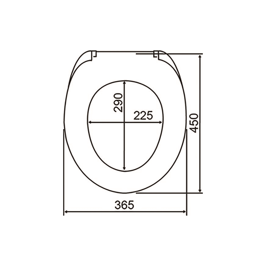 WENKO 24081800-WC sedátko BALTIC 38,8x45 cm pestrofarebné/biele
