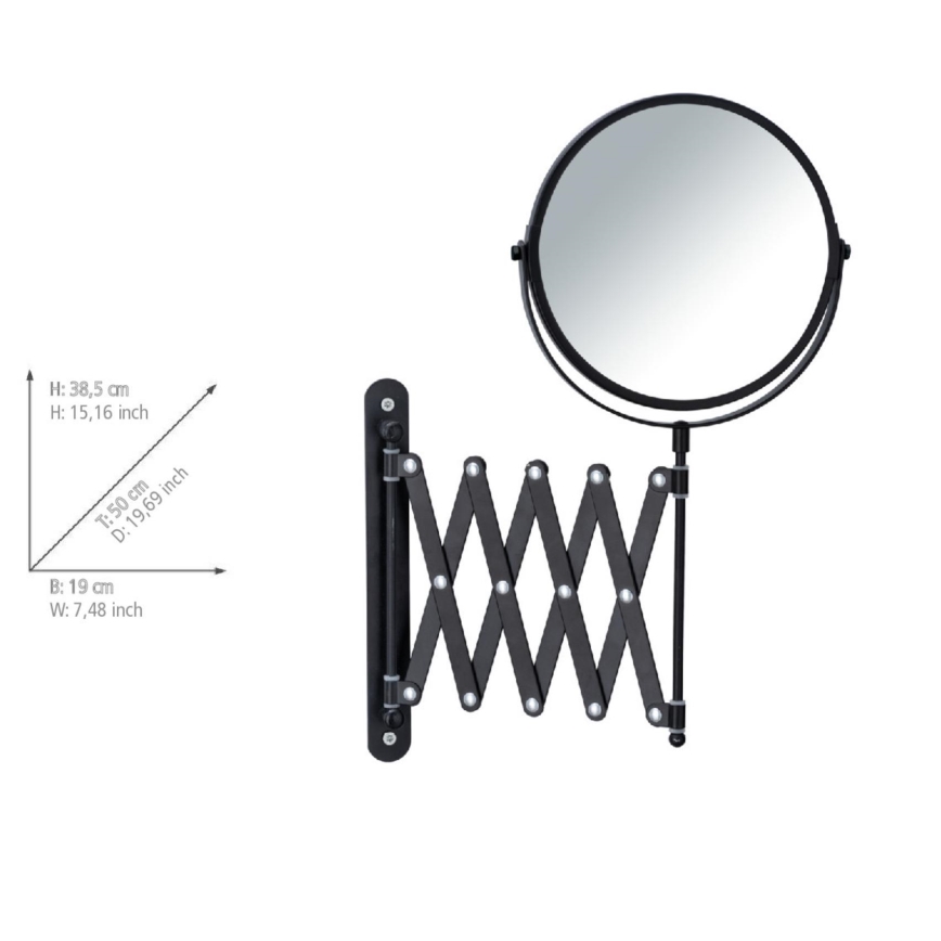 WENKO 24100100 - Zrkadlo EXCLUSIVE 219x373,9 cm čierna