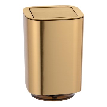WENKO 24163100 - Odpadkový kôš AURON 17x25,5 cm zlatý