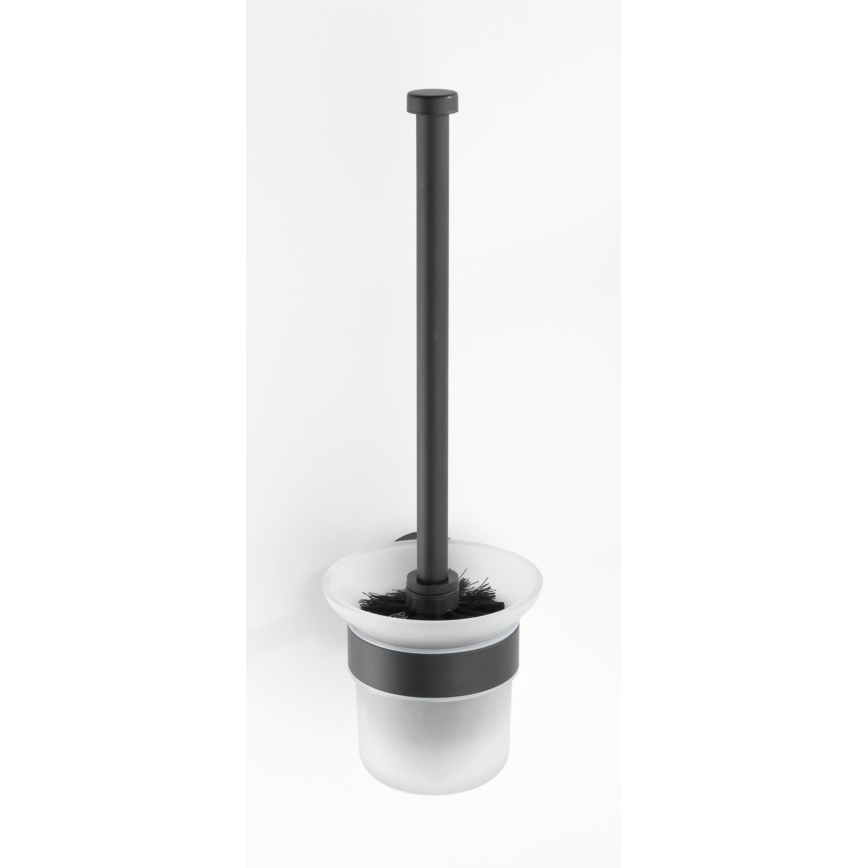 WENKO 24243100-WC kefa BOSIO BLACK 10x35 cm nerezová oceľ/strieborná/satinovaný
