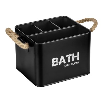 WENKO 24328100 - Úložný box GARA 19x13 cm čierny