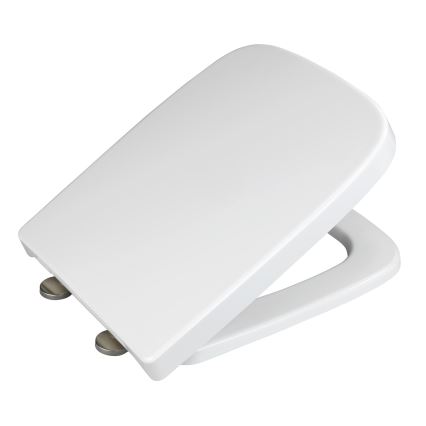 WENKO 24334100-WC sedadlo EXCLUSIVE 46,5 x 37 cm biela/strieborná