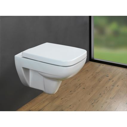 WENKO 24334100-WC sedadlo EXCLUSIVE 46,5 x 37 cm biela/strieborná