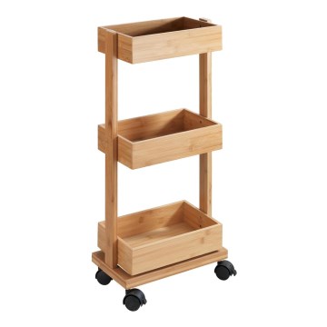 WENKO 24390100 - Regál TORTONA 18x71,5 cm hnedá/čierna