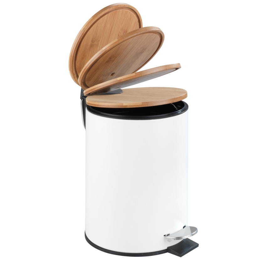 WENKO 24392100 - Košík TORTONA 17x23,5 cm biela/hnedá/čierna