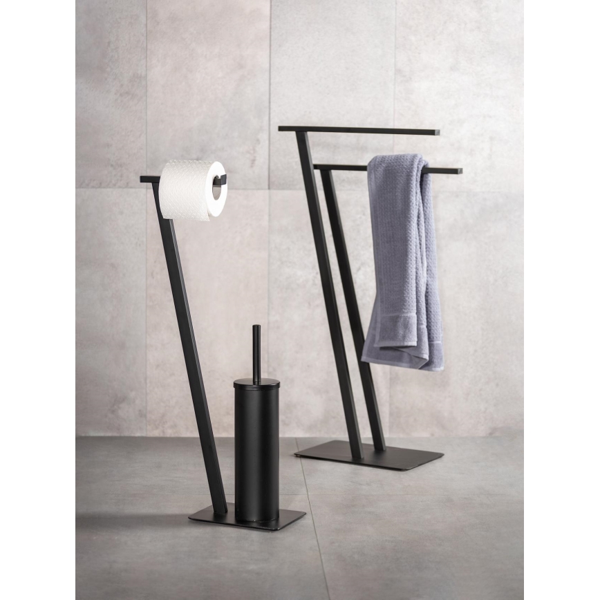 WENKO 24396100 - Stojan na uteráky LIRIO 20x40 cm čierny