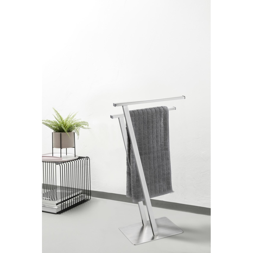 WENKO 24397100 - Držiak uterákov LIRIO 20x76,5 cm nerez/satén