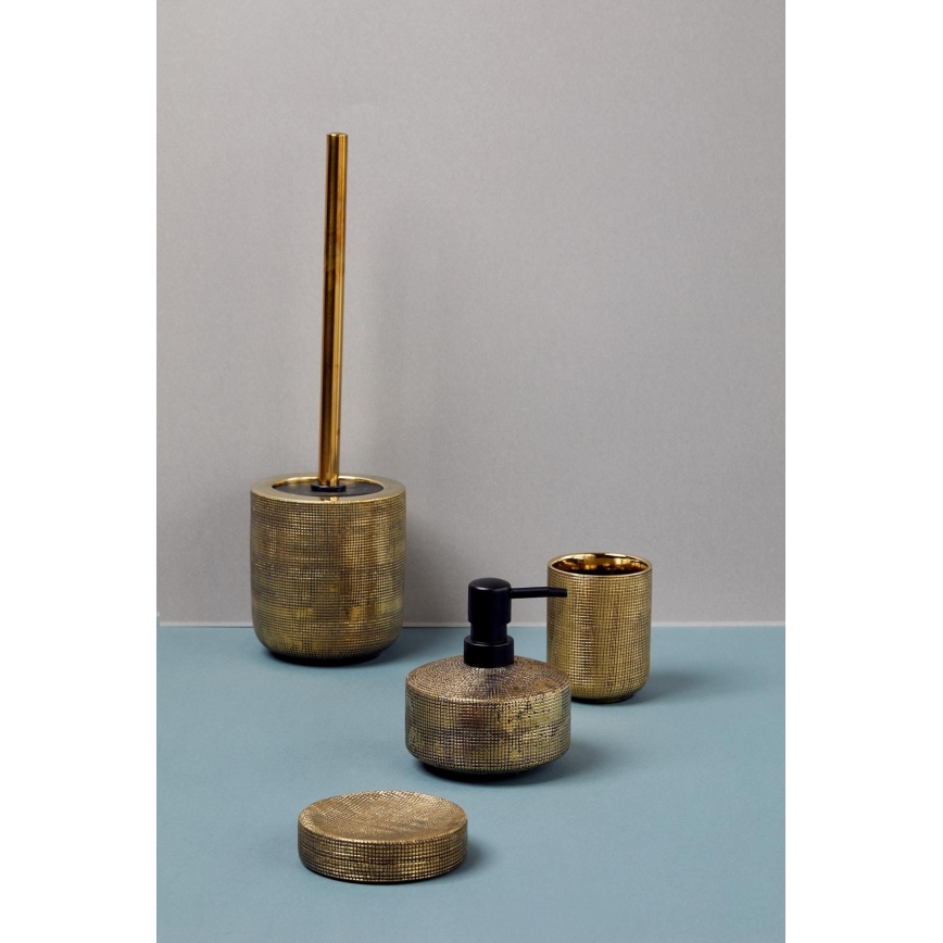 WENKO 24403100 - WC kefa RIVARA 11,5x40 cm zlatá