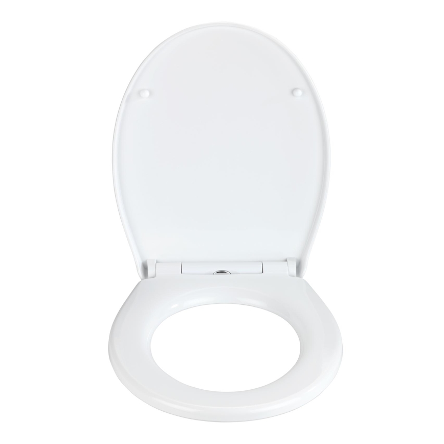 WENKO 24516100-WC WC sedadlo 300/350 KG 37x44,5 cm biela/strieborná