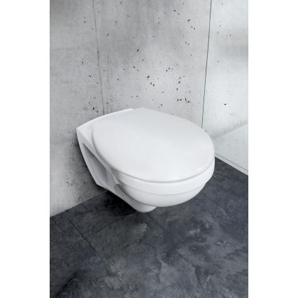 WENKO 24571100-WC sedadlo VORNO NEO 46x37 cm biele/strieborné