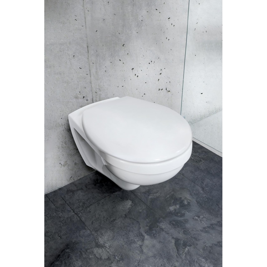 WENKO 24571100-WC sedadlo VORNO NEO 46x37 cm biele/strieborné