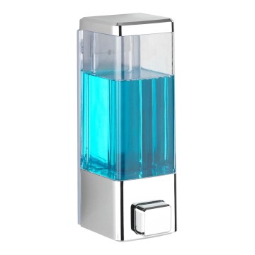 WENKO 24593100-dávkovač mydla ISTRES 320 ml lesklý chróm / priehľadný