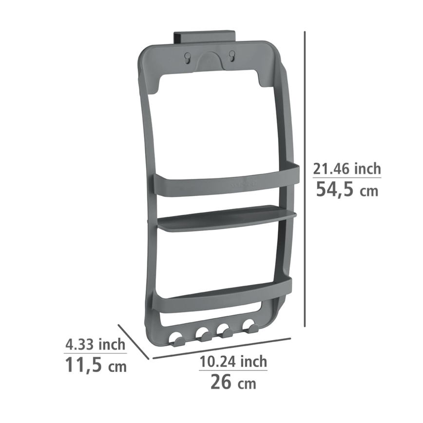 WENKO 24633100 - Polica UNIVERSAL 26x54,5 cm antracitová