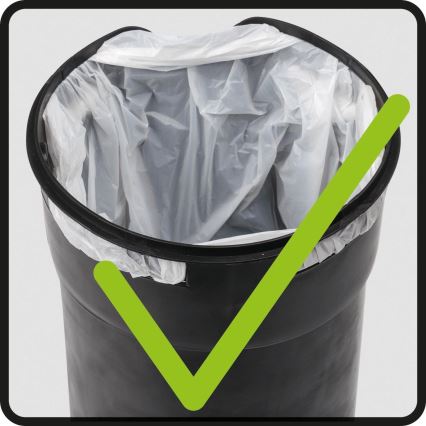 WENKO 24636100 - Kôš LEMAN 17x25 cm zelená/čierna