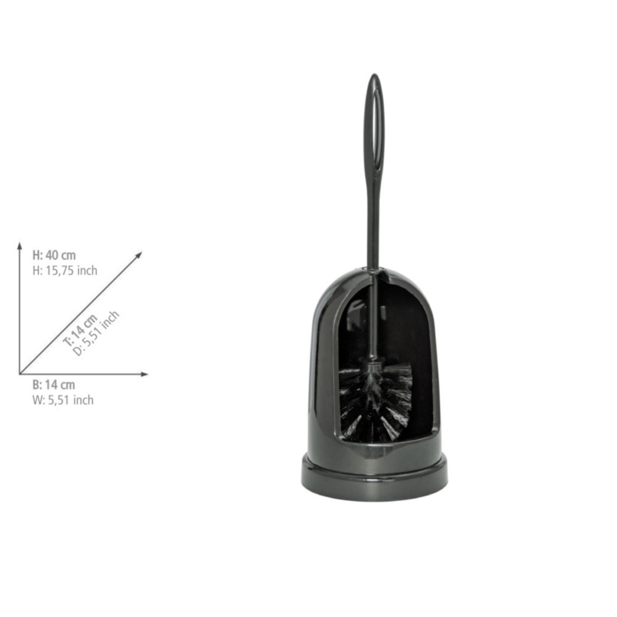 WENKO 24637100 - WC kefa STANDARD 14x40 cm čierna