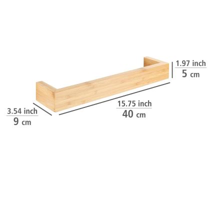WENKO 24741100 - Držiak na uteráky BAMBUSA 40x9 cm hnedý
