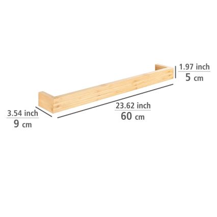 WENKO 24742100 - Držiak na uteráky BAMBUSA 60x9 cm hnedý