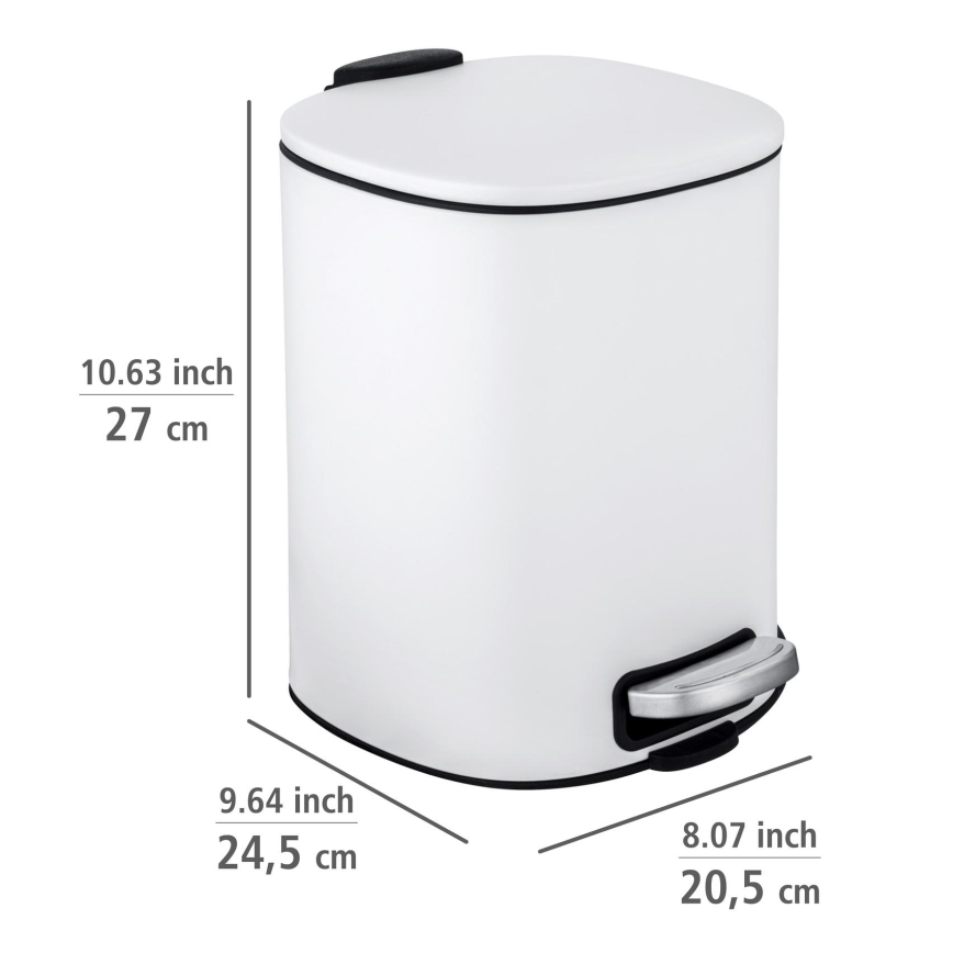 WENKO 24779100 - Kôš ALASSIO 20,5x27 cm biela/čierna