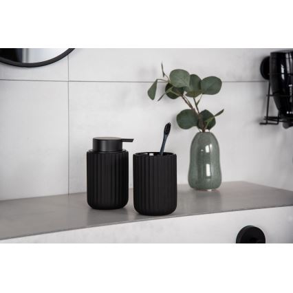 WENKO 24804100 - Dávkovač mydla BELLUNO 8x13,5 cm čierna