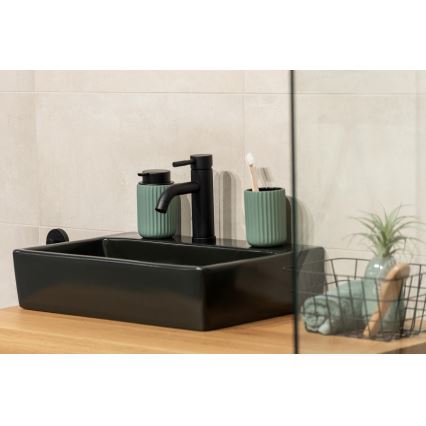 WENKO 24807100 - Dávkovač mydla BELLUNO 8x13,5 cm zelená/čierna