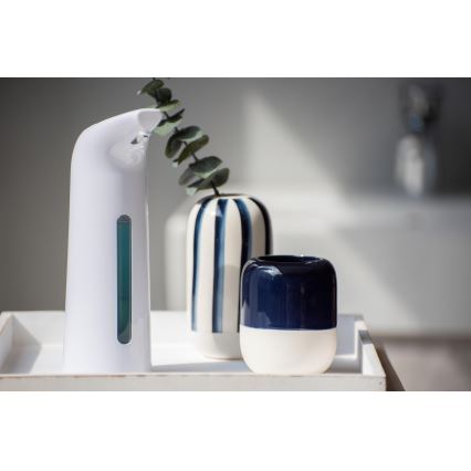 WENKO 24841100-Dávkovač mydla LARINO 9x21,5 cm biely