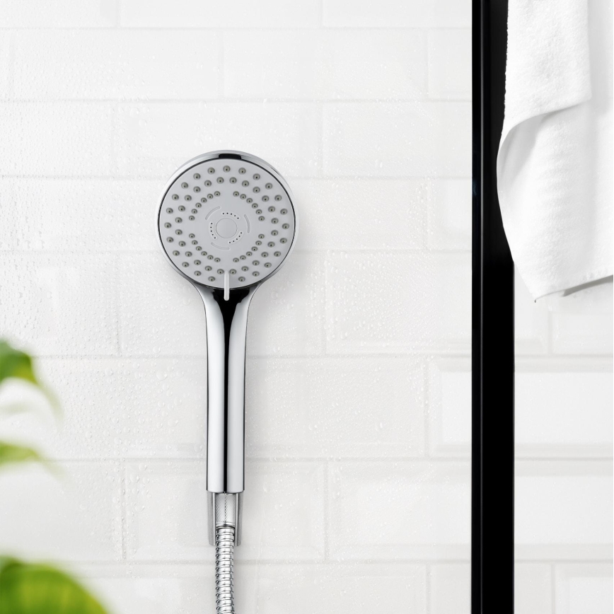 WENKO 24918100 - Sprchová hlavica BASIC LINE 9,5x9,5 cm lesklý chróm/strieborná