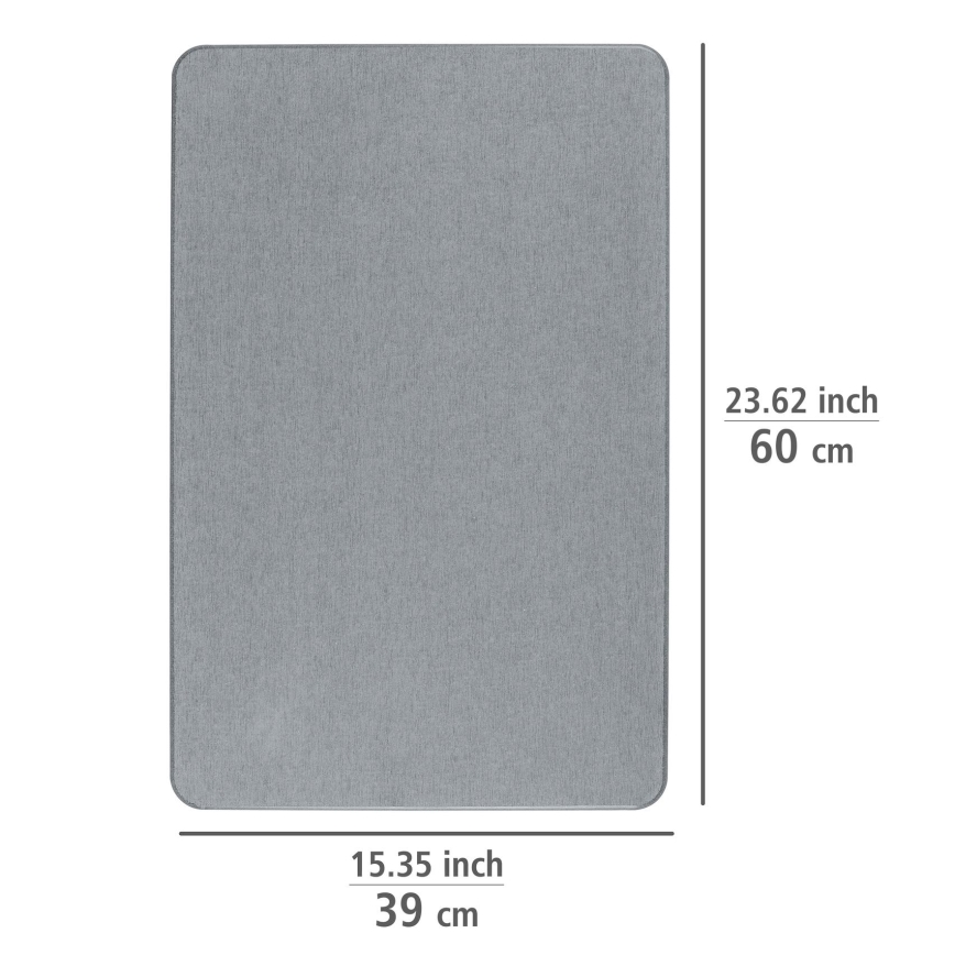WENKO 24936100-Predložka SIMI 39x60 cm sivá
