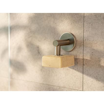 WENKO 24971100-Držiak na mydlo TURBO-LOC 4,5x7 cm strieborný