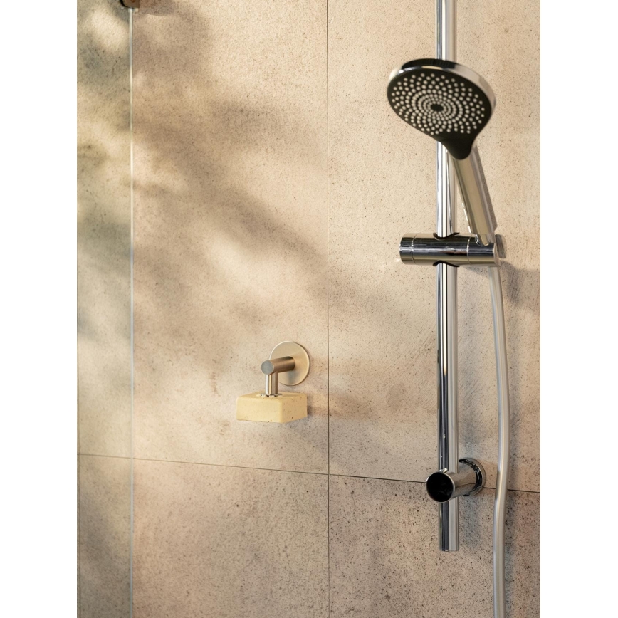 WENKO 24971100-Držiak na mydlo TURBO-LOC 4,5x7 cm strieborný