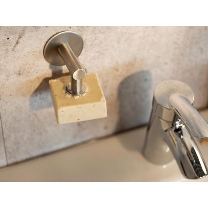 WENKO 24971100-Držiak na mydlo TURBO-LOC 4,5x7 cm strieborný