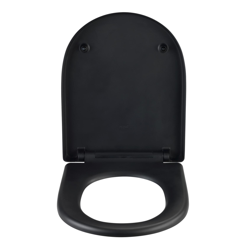 WENKO 24989100-WC sedadlo EXCLUSIVE 36,5x45 cm čierna/strieborná