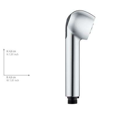 WENKO 25118100 - Sprchová hlavica WATERSAVING SYSTEM 4,6x4,6 cm chróm