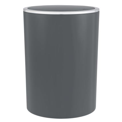WENKO 25146100 - Kôš INCA 18,5x25,5 cm antracit/lesklý chróm