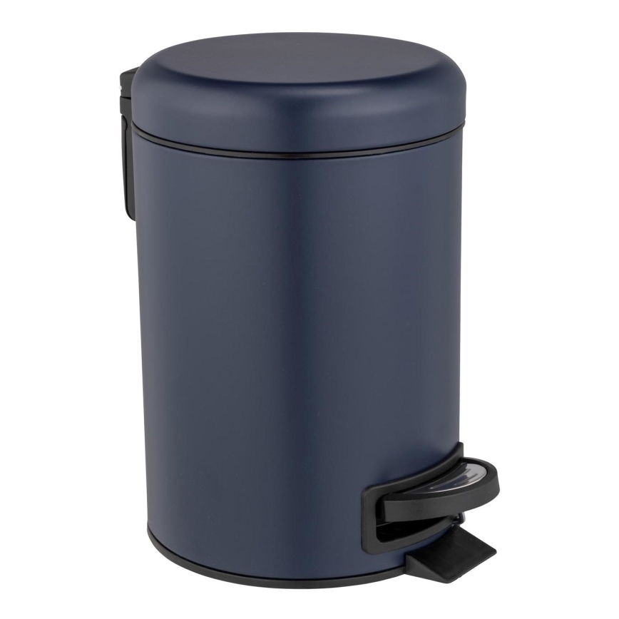 WENKO 25153100 - Odpadkový kôš LEMAN 17x25 cm modrá/čierna