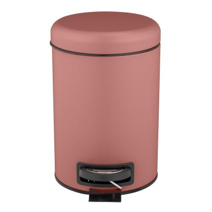 WENKO 25155100 - Kôš na odpadky LEMAN 17x25 cm ružová/čierna