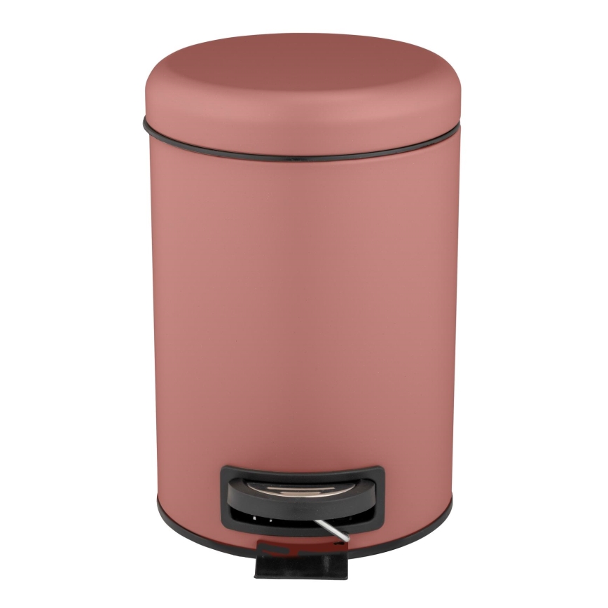 WENKO 25155100 - Kôš na odpadky LEMAN 17x25 cm ružová/čierna