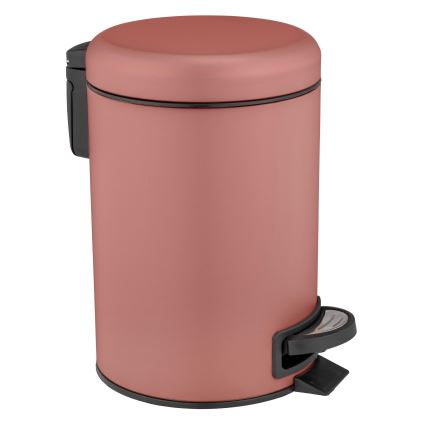 WENKO 25155100 - Kôš na odpadky LEMAN 17x25 cm ružová/čierna