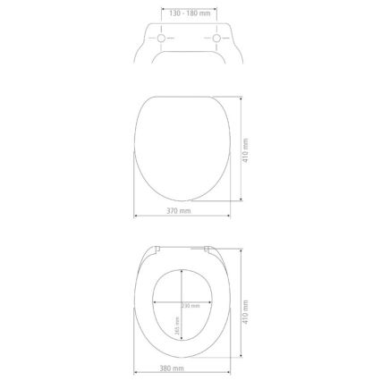 WENKO 25171100-WC toaletné sedadlo PRIMA 37x41 cm zelená/strieborná