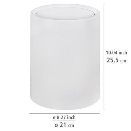 WENKO 25209100 - Kôš ATRI 21x25,5 cm biely