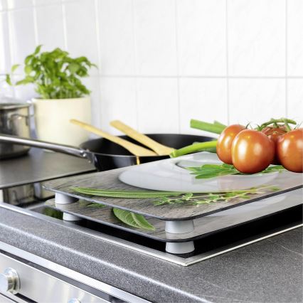 WENKO 2521420100 - Kryt varnej dosky 52x30 cm pestrofarebný/šedý/priehľadný