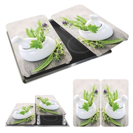 WENKO 2521420100 - Kryt varnej dosky 52x30 cm pestrofarebný/šedý/priehľadný