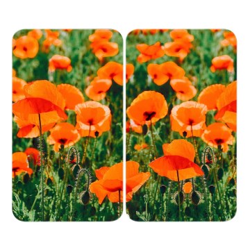 WENKO 2521434500-Krycia doska ABDECKPLATTE - KVET/RASTLINA 30x52 cm pestrofarebná