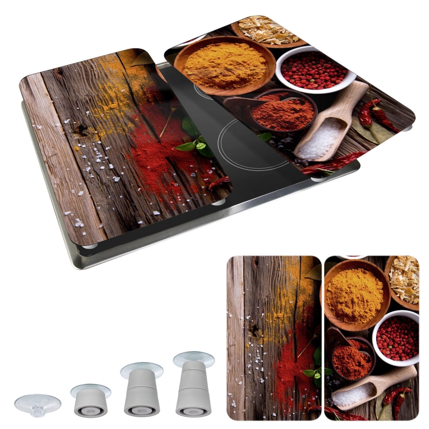 WENKO 2521467100 - Kryt dosky 30x52 cm pestrofarebný/šedý/priehľadný