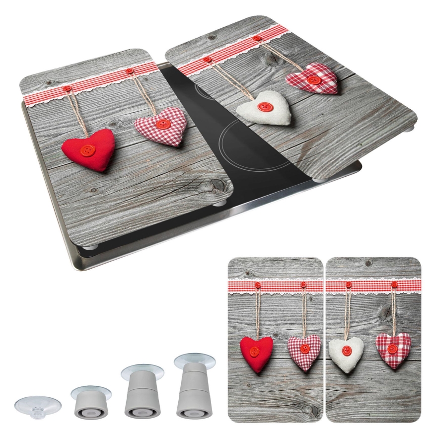 WENKO 2521481100 - Krycia doska 30x52 cm pestrofarebná/šedá/priehľadná