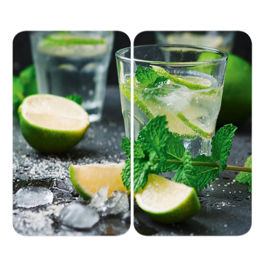 WENKO 2521482100 - Kryt na sporák 52x30 cm pestrofarebný/šedý/priehľadný