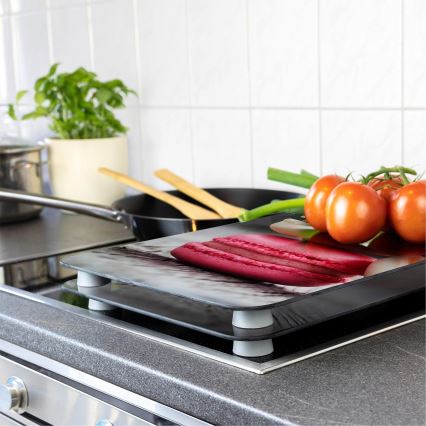 WENKO 2521496100 - Kryt na varnú dosku 52x30 cm pestrofarebný/sivý/priehľadný