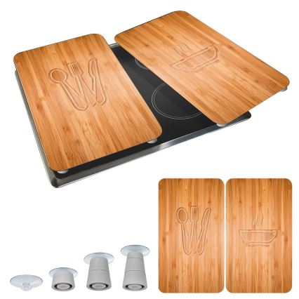 WENKO 2521497100 - Kryt na varnú dosku 52x30 cm pestrofarebný/sivý/priehľadný