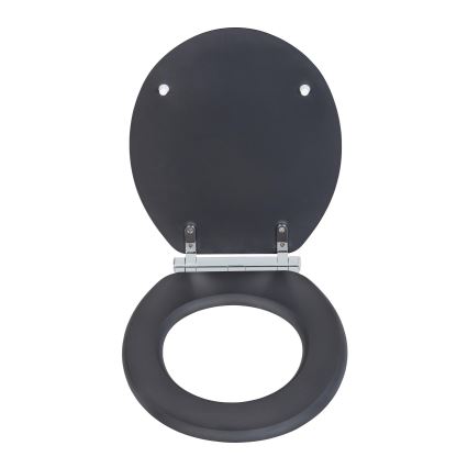 WENKO 25218100-WC WC sedátko MORRA 35x42 cm antracitové/strieborné