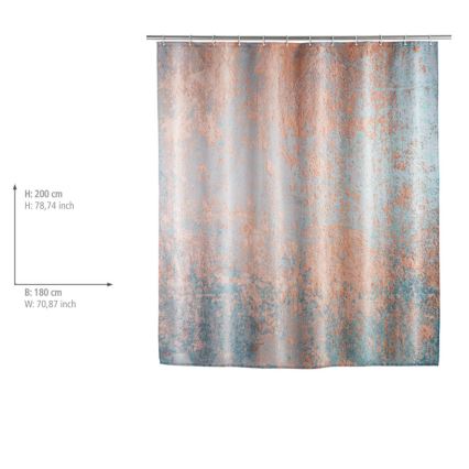 WENKO 25239100 - Sprchový záves AGATE 180x200 cm pestrofarebný
